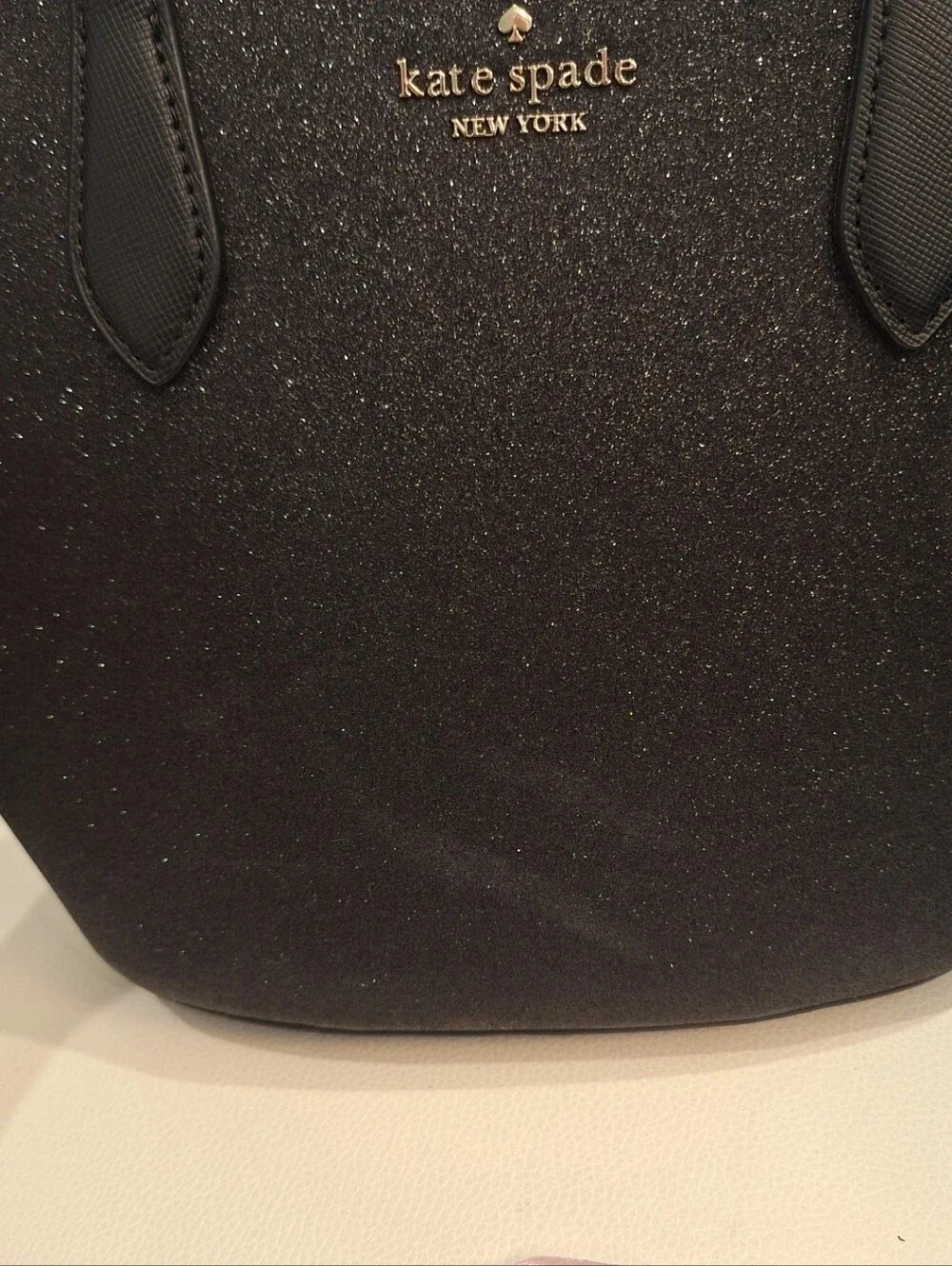 Kate Spade Black Glimmer Satchel EUC